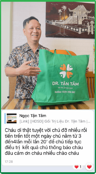 Phản hồi khách hàng dùng gối nắn chỉnh cột sống Dr Tận Tâm